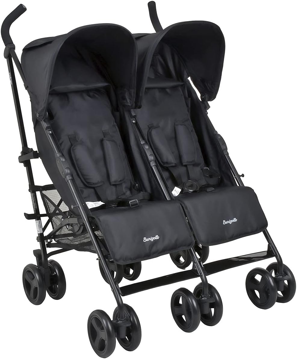 1 Carrinho De Bebe Para Gemeos Burigotto Twingo Black