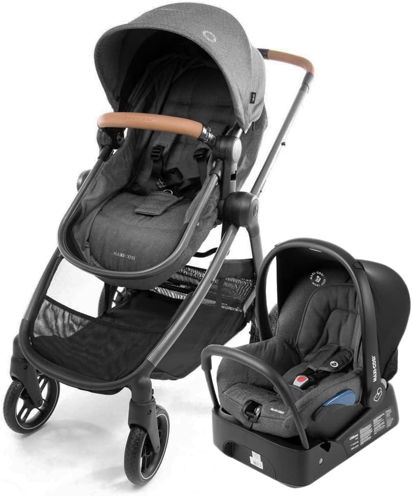 13 Carrinho de bebe Maxi-Cosi Travel System Anna³ Trio Sparkling Grey