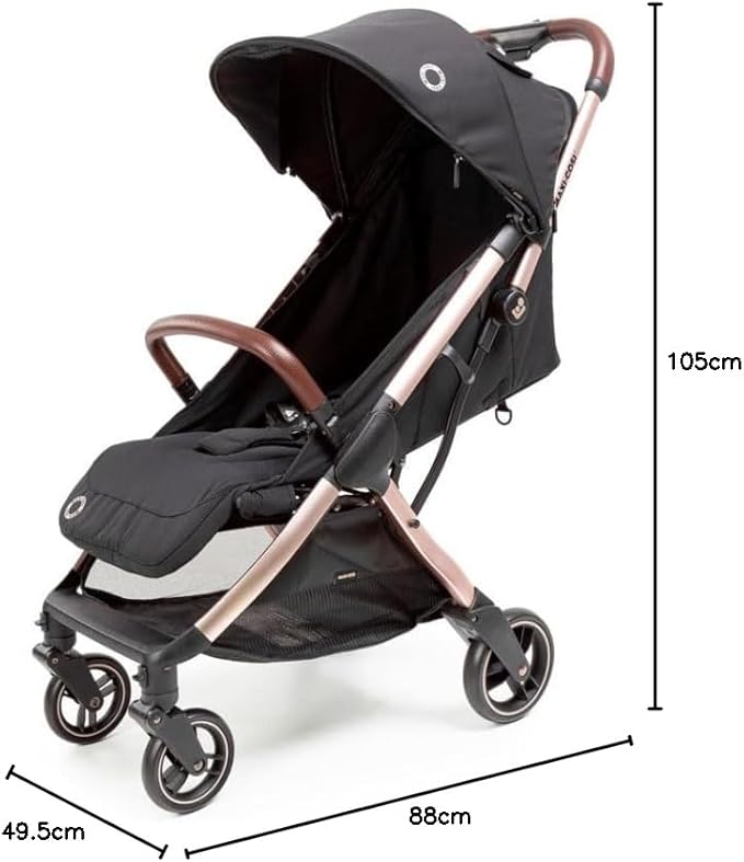 2 Maxi Cosi Carrinho de Bebê Eva Essential Black Champagne