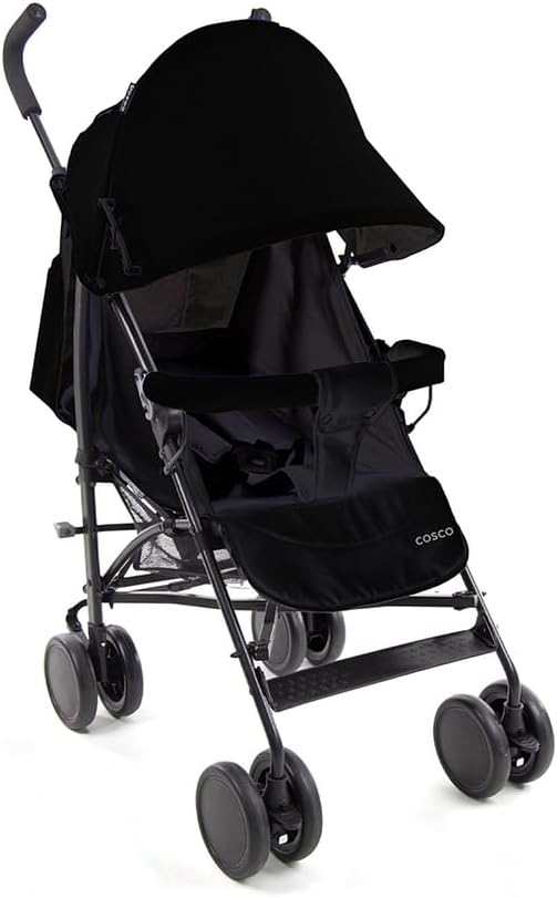 Cosco Kids, Carrinho de Bebê Hobby, Preto Mescla
