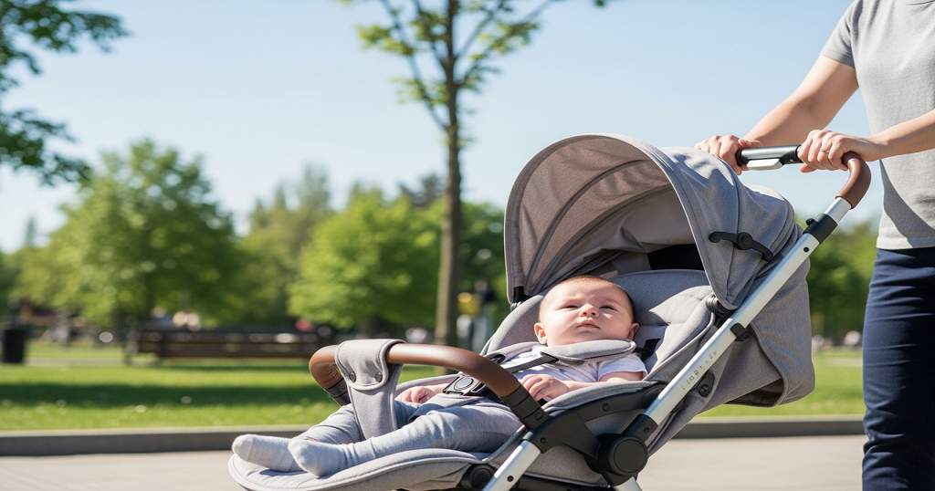 Com quantos meses o bebê pode passear de carrinho