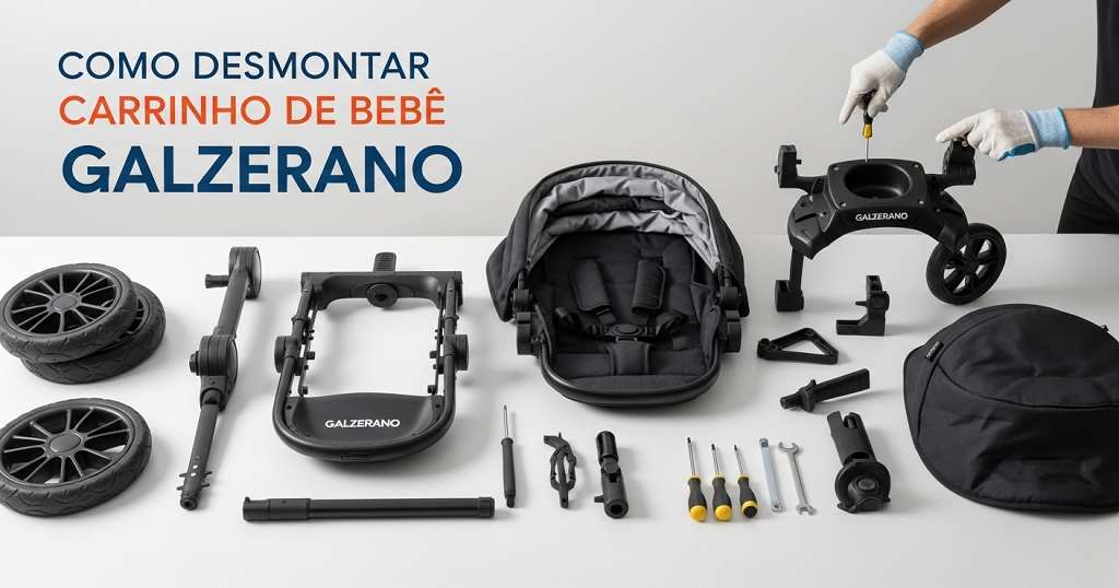 Como Desmontar Carrinho de Bebê Galzerano