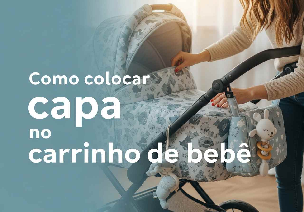 Como colocar capa no carrinho de bebê