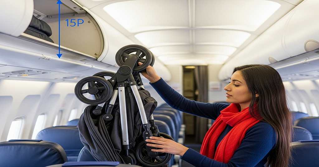 Como levar o carrinho de bebê no avião